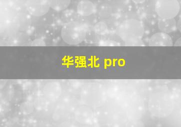 华强北 pro